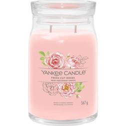 Yankee Candle Rumdufte stearinlys Fresh Cut Roses 567 Duftlys 104g