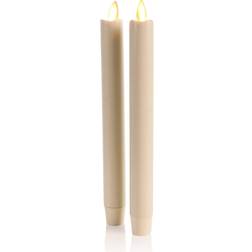 Luminara Set of 2 Moving Flame 1x9.75, Flameless Wax Candle Holder