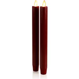 Luminara Set of 2 Moving Flame 1x9.75, Flameless Wax Candle Holder