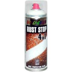 Dupli-Color 868337 RUST STOP RAL 9010 seidenmatt Lackfarbe, Metallfarbe Weiß 0.4L