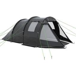 OutSunny 4-Person Waterproof Cabin Tent with Room Division