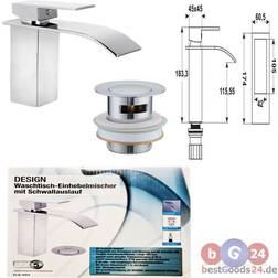 Cornat SAZ619 Single-Lever Washbasin Mixer Silver