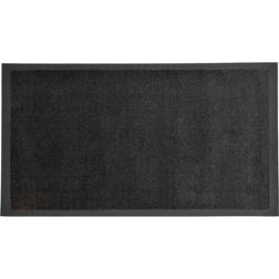 Evideco Lisa Blue Polyester Sheltered large Front Door Mat Black