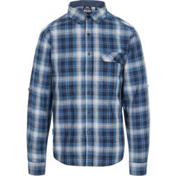 Trespass Men's Checked Cotton Shirt Shougle Navy