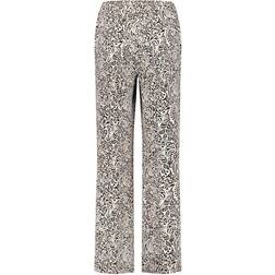 Gerry Weber Edition Dam Byxor - Svart/Ecru/Vitt Tryck