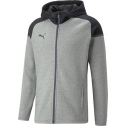 Puma Men's TeamCup Casuals Hooded Jacket - Mid Gray Heather