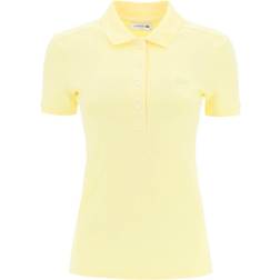 Lacoste Polo Sportswear Manga Corta Amarillo Pálido Mujer - Yellow