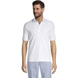 Lands' End Supima Polo Shirt - White Men