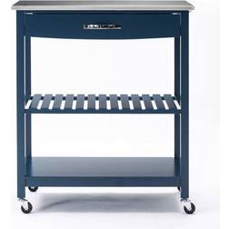 Boraam Holland Wood Kitchen Cart Trolley Table