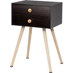 Costway Mid Century Modern 2 Bedside Table