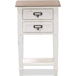 Baxton Studio Dauphine Provincial Bedside Table