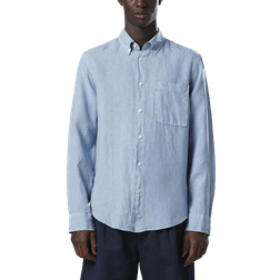 NN07 Arne Linen Shirt - Ashley Blue