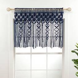 Lush Decor Boho Macrame Textured Valance/Kitchen