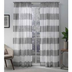 Exclusive Home Darma Sheer Rod Pocket Top Panel 50 x 84 2 Delar