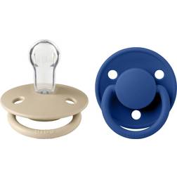 Bibs De Lux Silicone Onesize Vanilla/Cornflower 2-pack