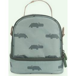 Done by Deer Insulated Lunch Bag Croco Green