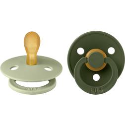 Bibs Fopspeen Symmetric Sage/Hunter Green 0-6mnd 2st