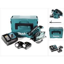 Makita dcs 553 rgj sin cable 18V 150 mm sierra circular para metal sin escobillas 2x 6.0Ah batería cargador Makpac