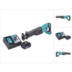 Makita DJR 186 RG1 Accu Reciprocerende Zaag 18 V 1x Accu 6.0 Ah + Lader