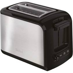 Tefal Express TT410D 2slice 850W Black Stainless Steel Toaster