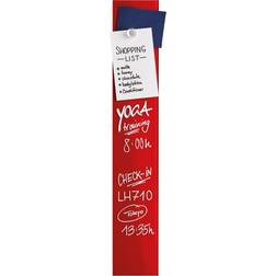 Magnetoplan Glazen Magneetbord 100 x 600 mm Rood
