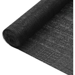 vidaXL Afskærmning 1x10 m HDPE 75 g/m² Sort