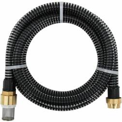 vidaXL Manguera De Succión Con Conectores De Latón PVC Negro 29 mm 10 m