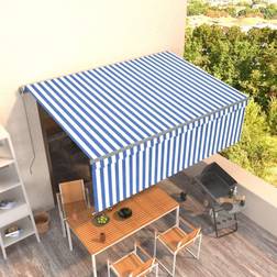 vidaXL Markise rullegardin 4x3 m manuel betjening