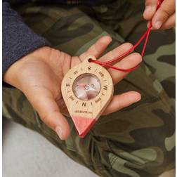 Kikkerland Wooden Compass Clip White