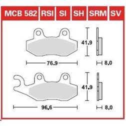 TRW Brake Pad Mcb582sv