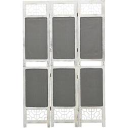 vidaXL Grey 3-Panel 105 x 165 cm Room Divider