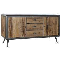 Dkd Home Decor 144 Fir Natural Metal Light Sideboard