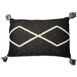 Lorena Canals Coussin En Tricot En Coton Taille 30 x 48 Noir