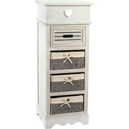 Dkd Home Decor Grey Beige Chest of Drawer