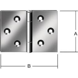 Vormann Scharniere Breit 40 mm x 60 mm S.1.2 mm - 20 ST STA Blau Verz.gerollt