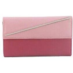 Eastern Counties Leather Pink/Blue/Ivory Andria Colour Block Purse