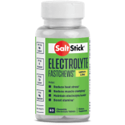SaltStick Fastchews Lemon 60ct Elektrolyttabletter med Citron og Lime