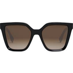 Fendi Lettering Square Sunglass FE40086I - Brun