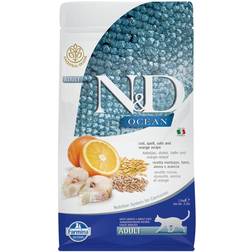 Farmina N&D Ocean Adult Bacalhau e Laranja Para Gatos - 1.5 kg