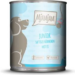 MjAMjAM Junior Sappige Kip 6 x 800 g Met Ei Hondenvoer