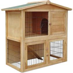 Lionto Wooden Rabbit Hutch 98x54x100 cm