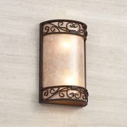 John Timberland Natural Mica Rustic Wall Light