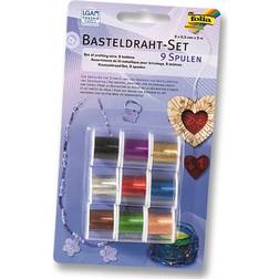 Folia, Draht, Basteldraht-Set, 9 Spulen à 2m