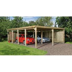Weka Flachdach-Doppelcarport 618 (Gebäudefläche )