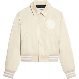 Ami Paris Patch Teddy Jacket - Vanilla