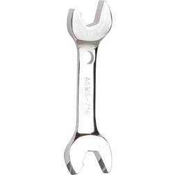 Wrench: Alloy Steel, Chrome, 7/16 4 Overall Lg, Offset - 1 Each 7/16" Ring Slogging Spanner