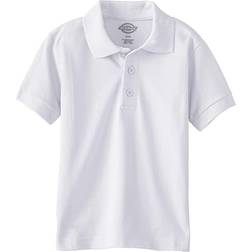 Dickies Big Boys' Short Sleeve Pique Polo Shirt - White