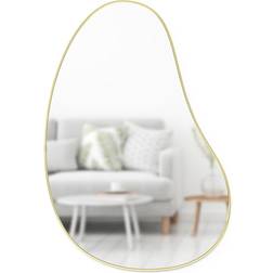 Umbra Hubba Pebble 24 x 36 in Brass Wall Mirror