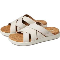 Keen Damen Elle Mixed Slide Sandalen, Birch/Star White