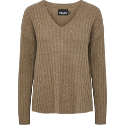 Pieces Pccava Knit Sweater - Fossil